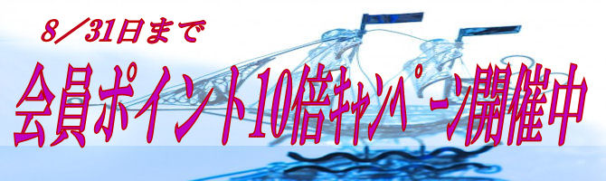 ポイント10倍8月31日迄